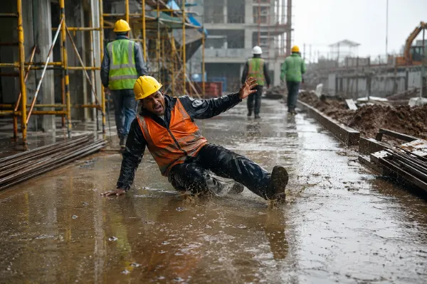 1. Slippery Walking and Working Surfaces